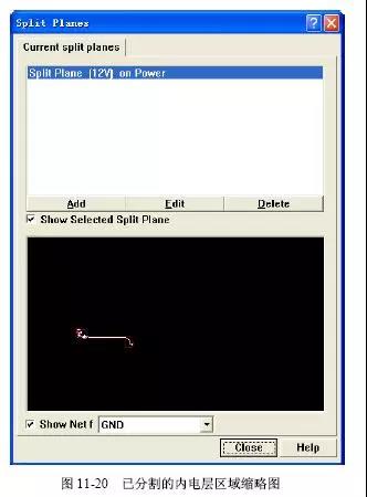 圖11-20已分割的內(nèi)電層區(qū)域縮略圖 圖11-20已分割的內(nèi)電層區(qū)域縮略圖