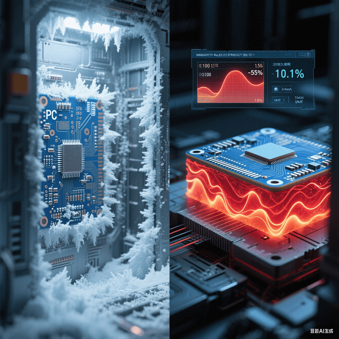 熱循環(huán)測(cè)試:-55℃~150℃驗(yàn)證0.1%分層率 熱循環(huán)測(cè)試:-55℃~150℃驗(yàn)證0.1%分層率