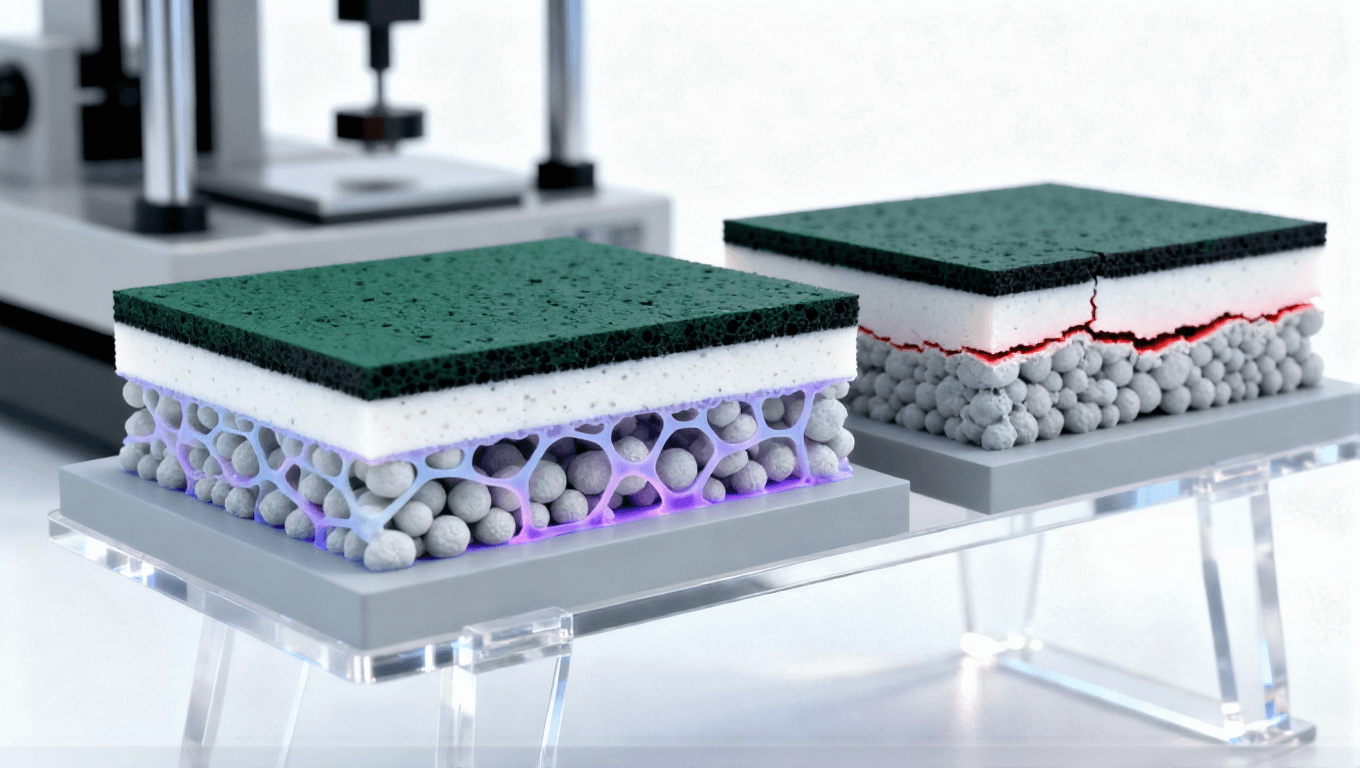 石墨烯-基材界面增強場景,納米SiO?三維網絡使剝離強度>1.3kNm 石墨烯-基材界面增強場景,納米SiO?三維網絡使剝離強度>1.3kNm