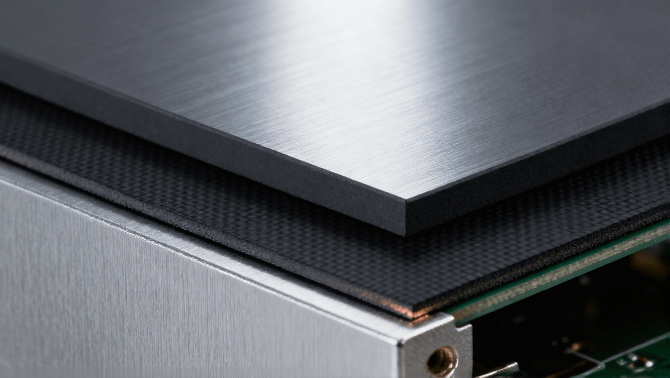 光模塊PCB石墨片與鋁基覆銅板散熱結構 高效散熱工業感 光模塊PCB石墨片與鋁基覆銅板散熱結構 高效散熱工業感